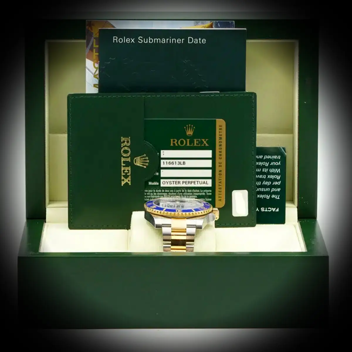 Rolex Submariner 116613LB Swiss clone — bracelet detail