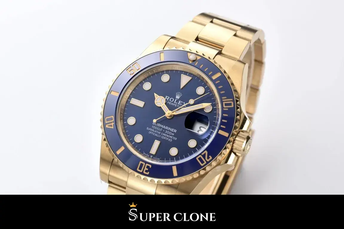 Seen from the left, bezel numerals catching light, bracelet trailing away