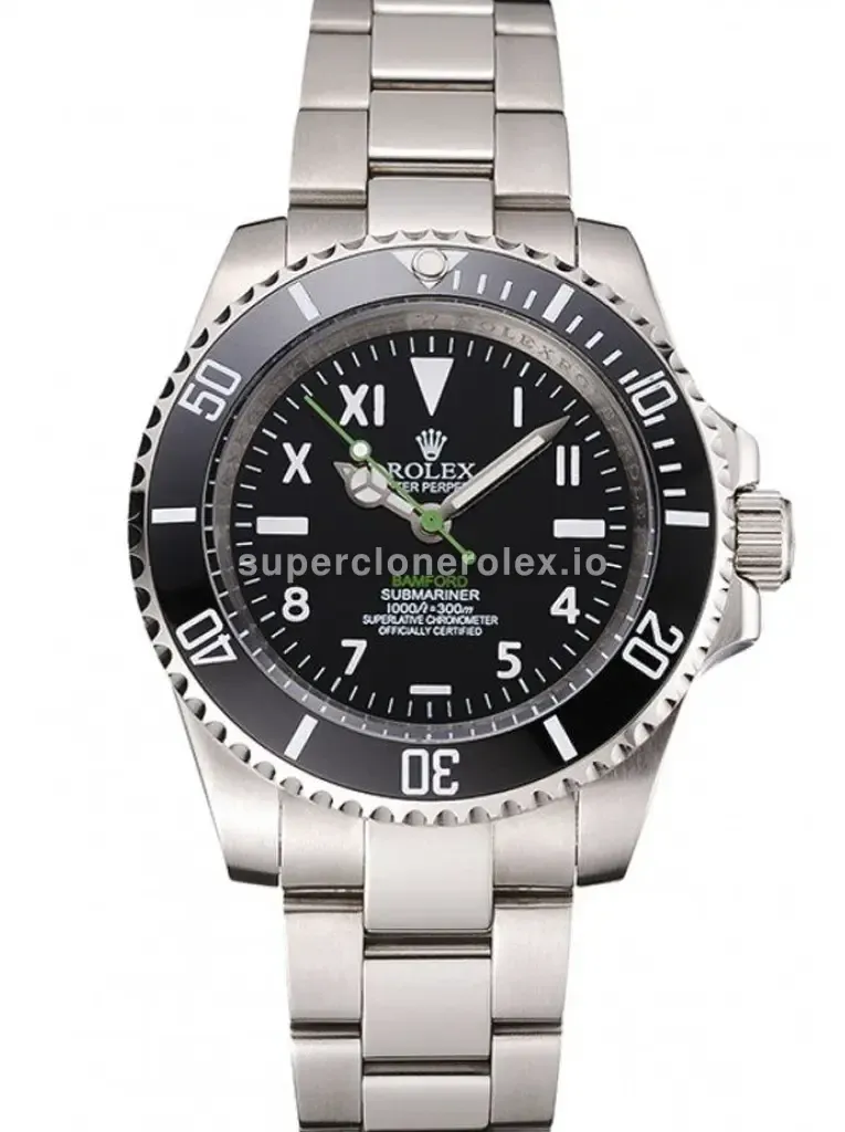 Submariner 16233NBB super clone black dial, front view