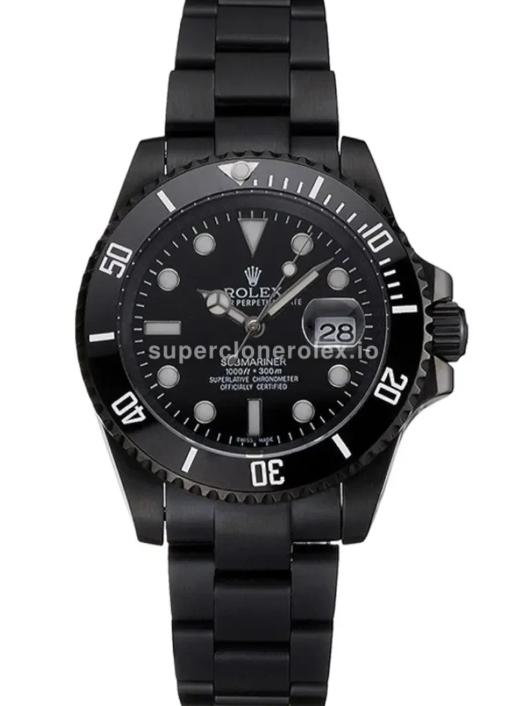 Submariner 18239B super clone black dial, front view