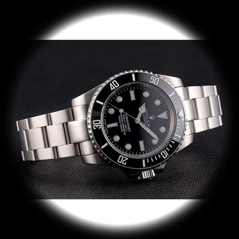 Rolex Submariner PR00001 Swiss replica black dial — caseback detail