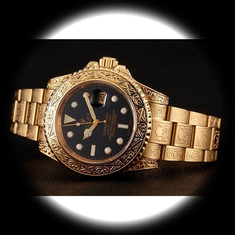 Submariner 1454071 superclone black dial — caseback detail