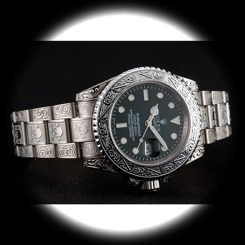 Submariner 1454080 superclone black dial — caseback detail