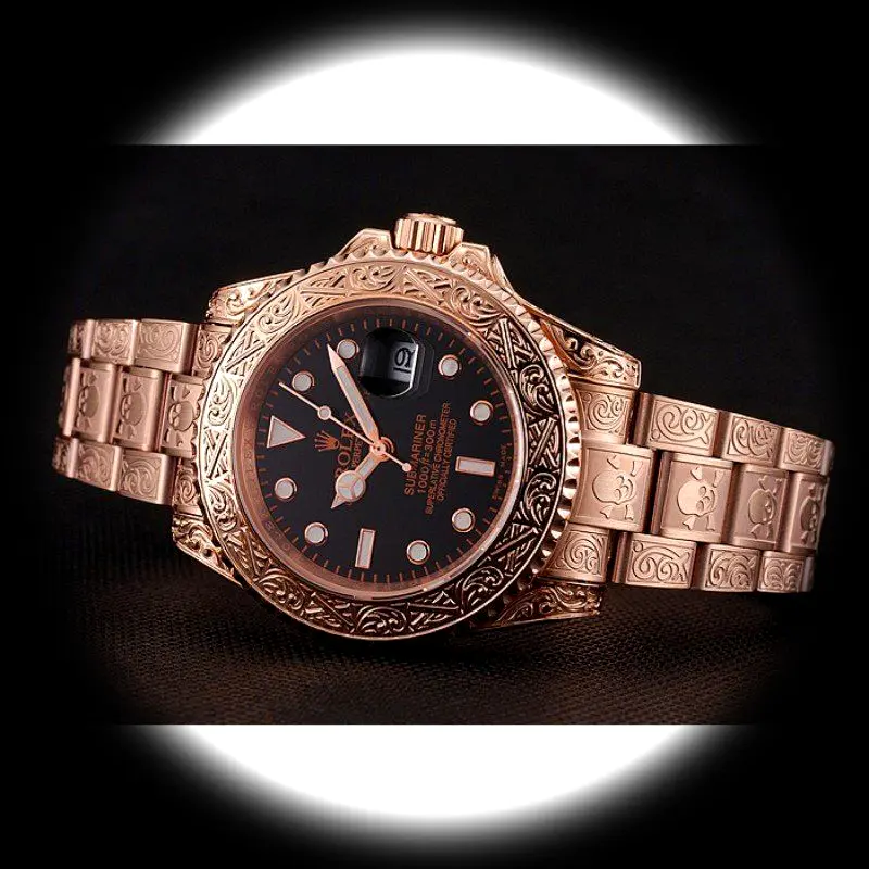 Submariner 1454086 Swiss clone black dial — caseback detail