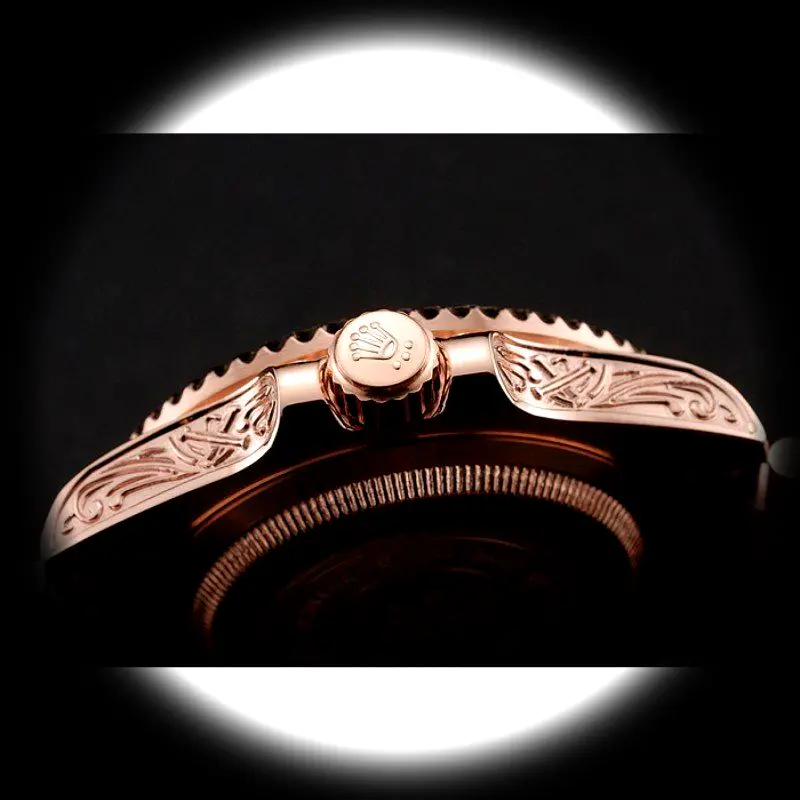 Rolex Submariner 1454086 Swiss clone — lume shot