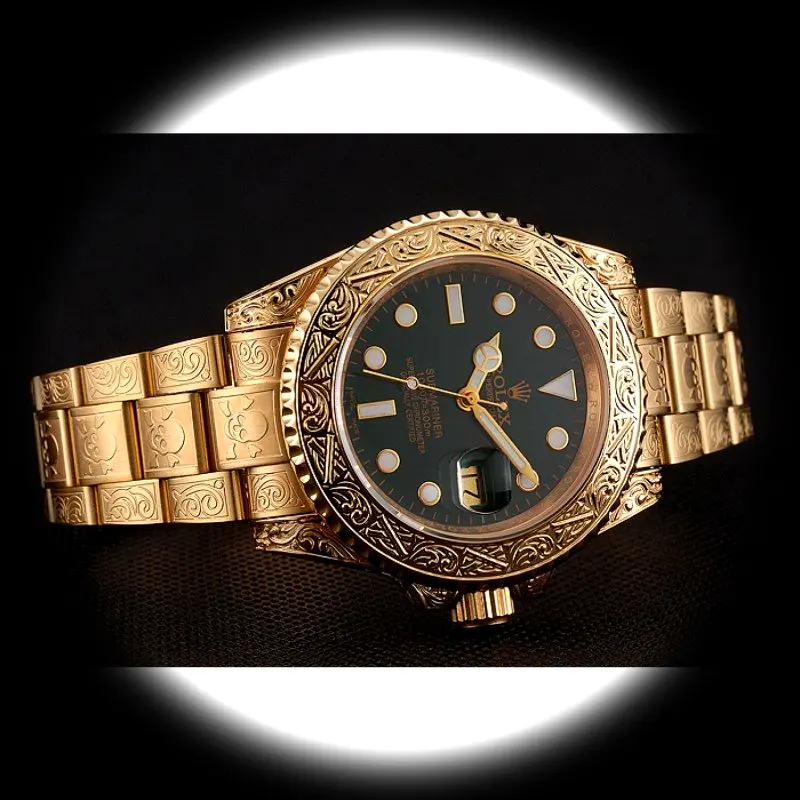 Submariner 1454088 Swiss replica black dial — caseback detail