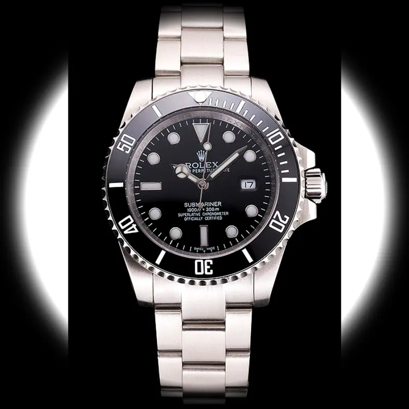 Rolex Submariner PR16233P Swiss replica 41mm — dial close-up