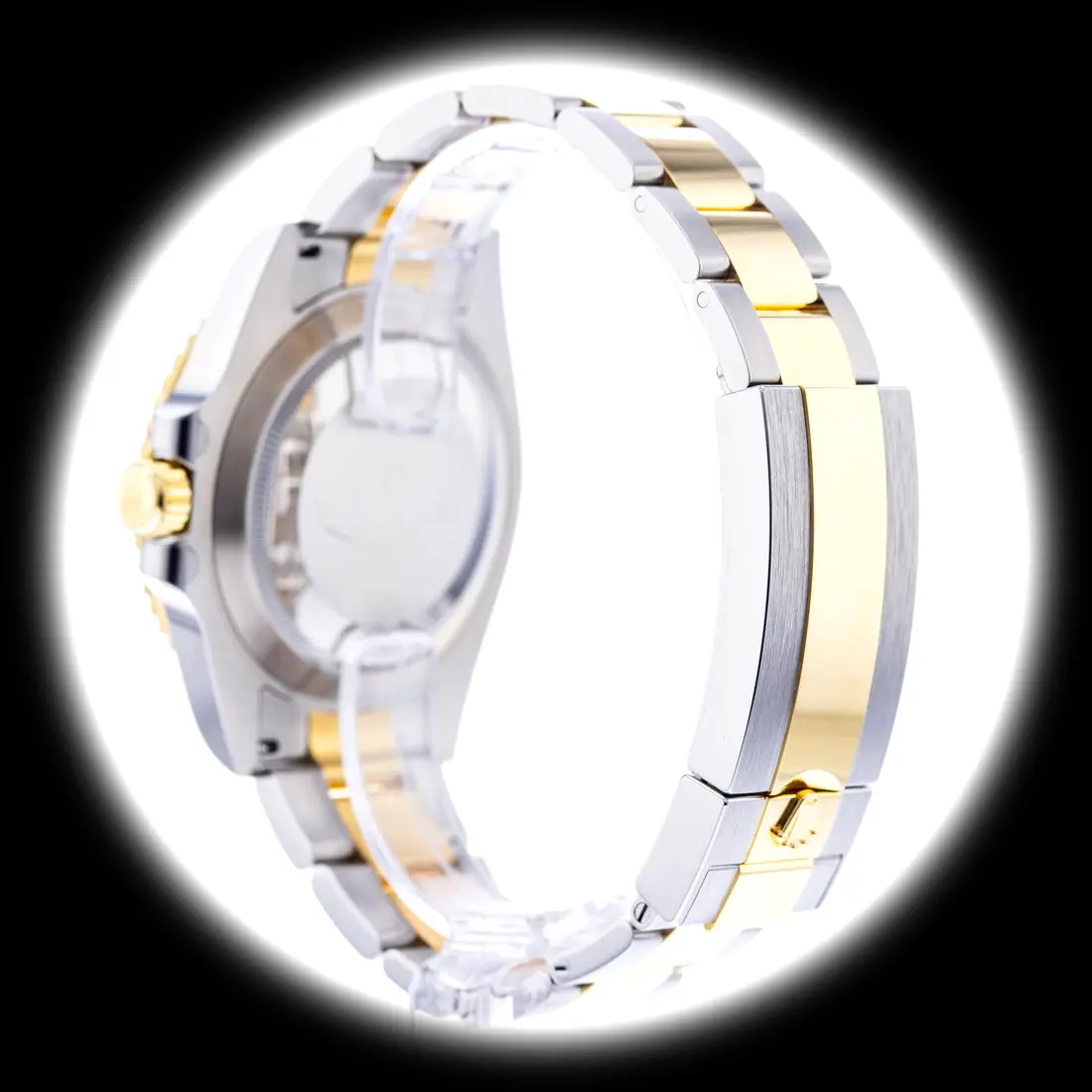 Rolex Submariner 126613LB Swiss replica blue dial — caseback detail