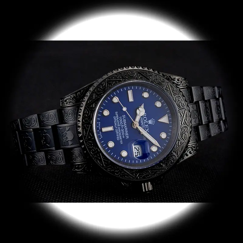 Submariner 1454084 super clone blue dial — caseback detail