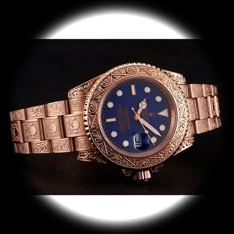 Rolex Submariner 1454085 superclone blue dial — caseback detail