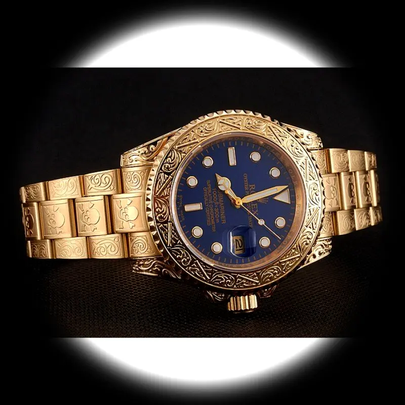 Rolex Submariner 1454089 super clone blue dial — caseback detail