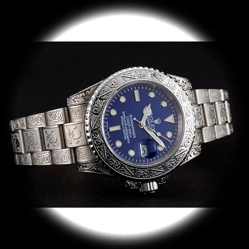 Rolex Submariner 1454094 superclone blue dial — caseback detail