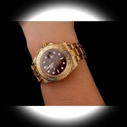 Rolex Submariner 1454070 superclone brown dial — angled view