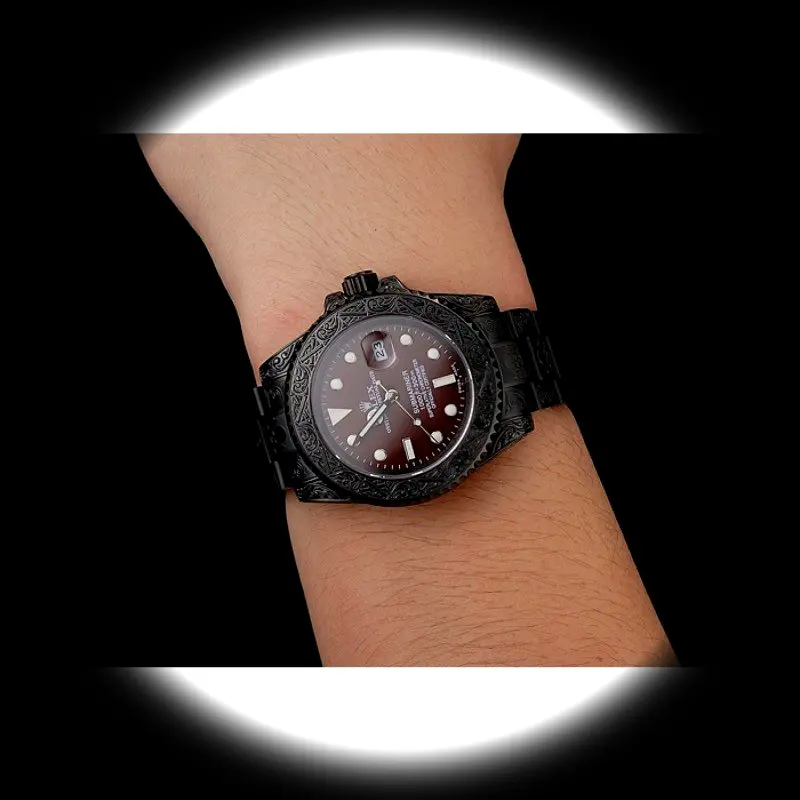 Submariner 1454075 superclone brown dial — angled view