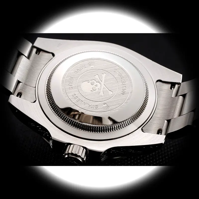 Submariner 1454078 superclone brown dial — bezel macro