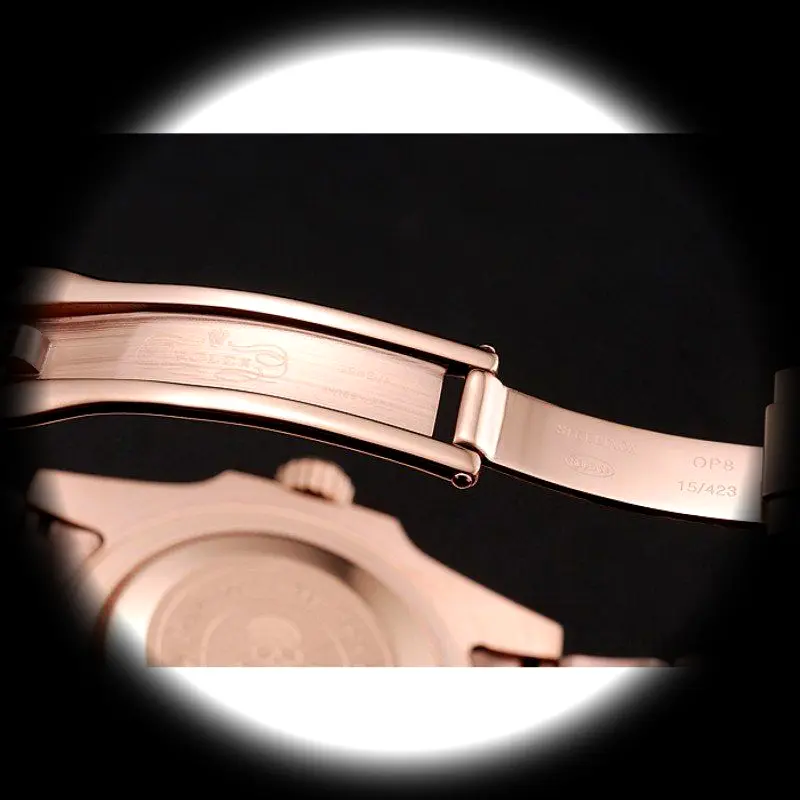 Submariner 1454087 superclone brown dial — bezel macro