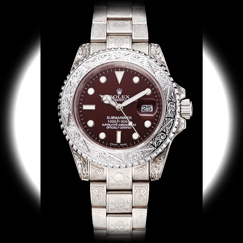 Rolex Submariner 1454092 Swiss clone 41mm — dial close-up