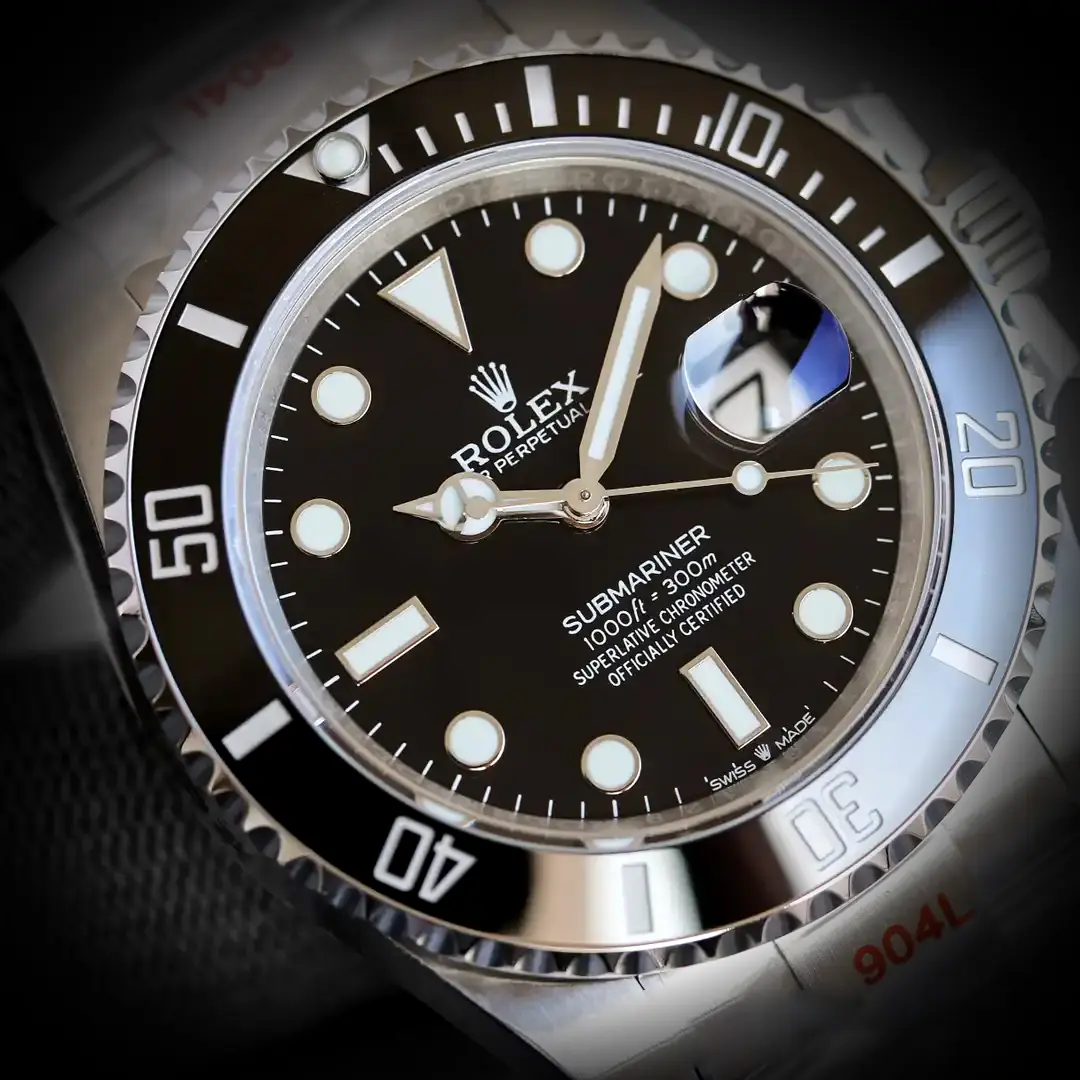 Submariner 126610LN super clone black dial — caseback detail