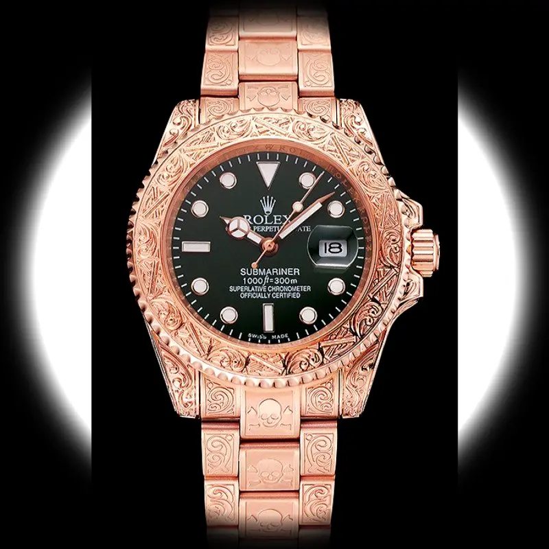 Rolex Submariner 1454074 Swiss clone 41mm — dial close-up