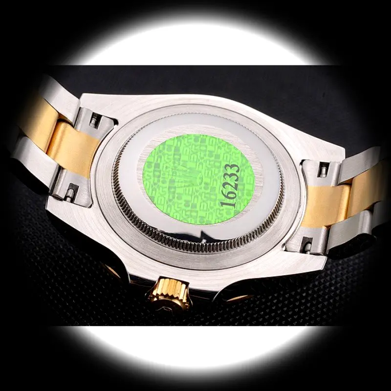 Submariner PR16233GRG Swiss clone green dial — bezel macro