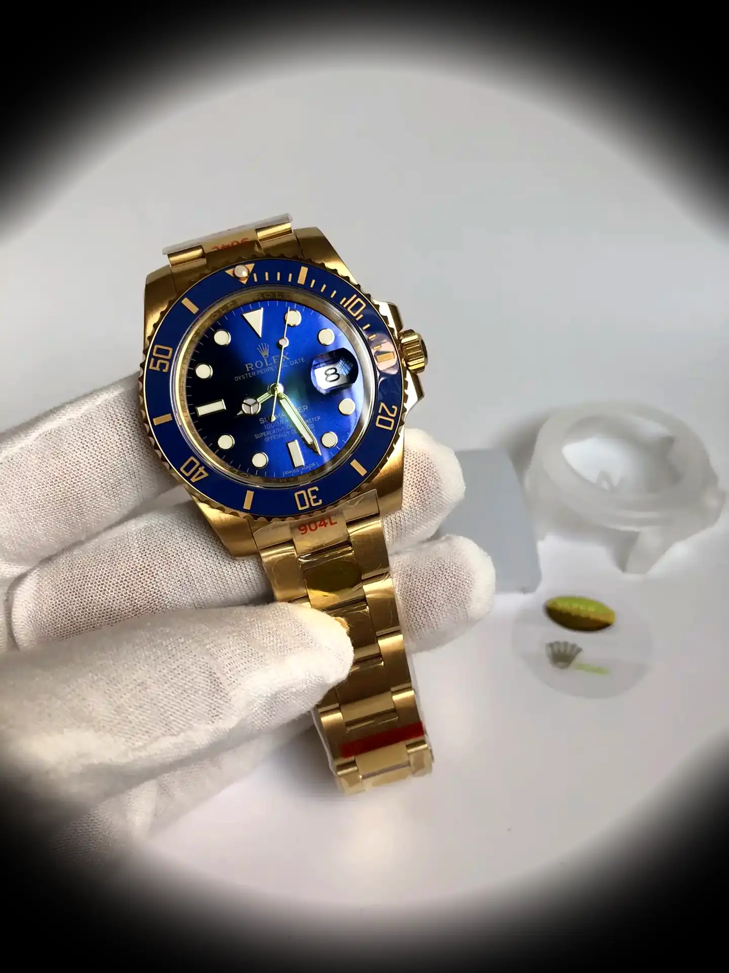 Submariner 116610LN superclone 40mm — dial close-up