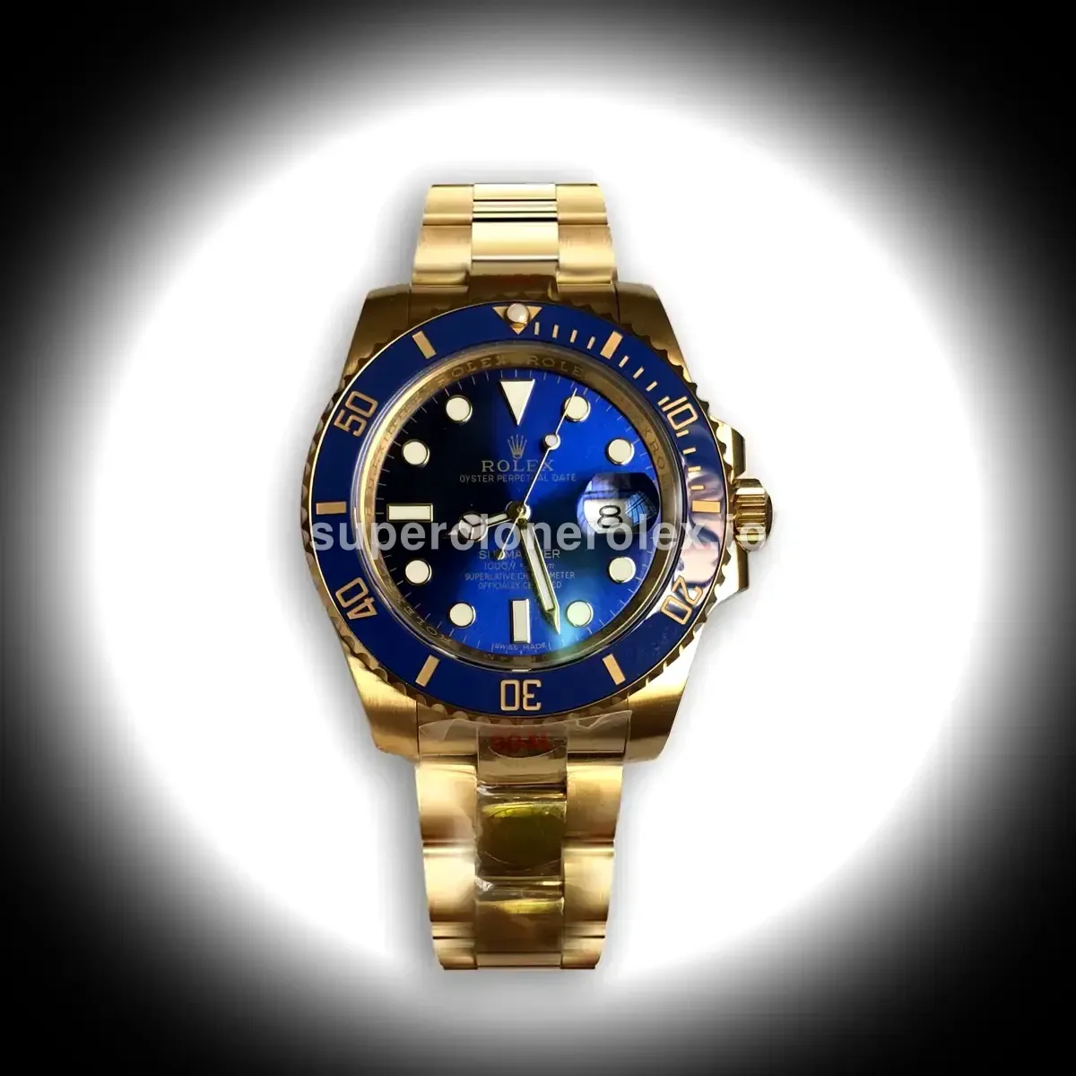 Rolex Submariner 116610LN super clone blue dial — front view