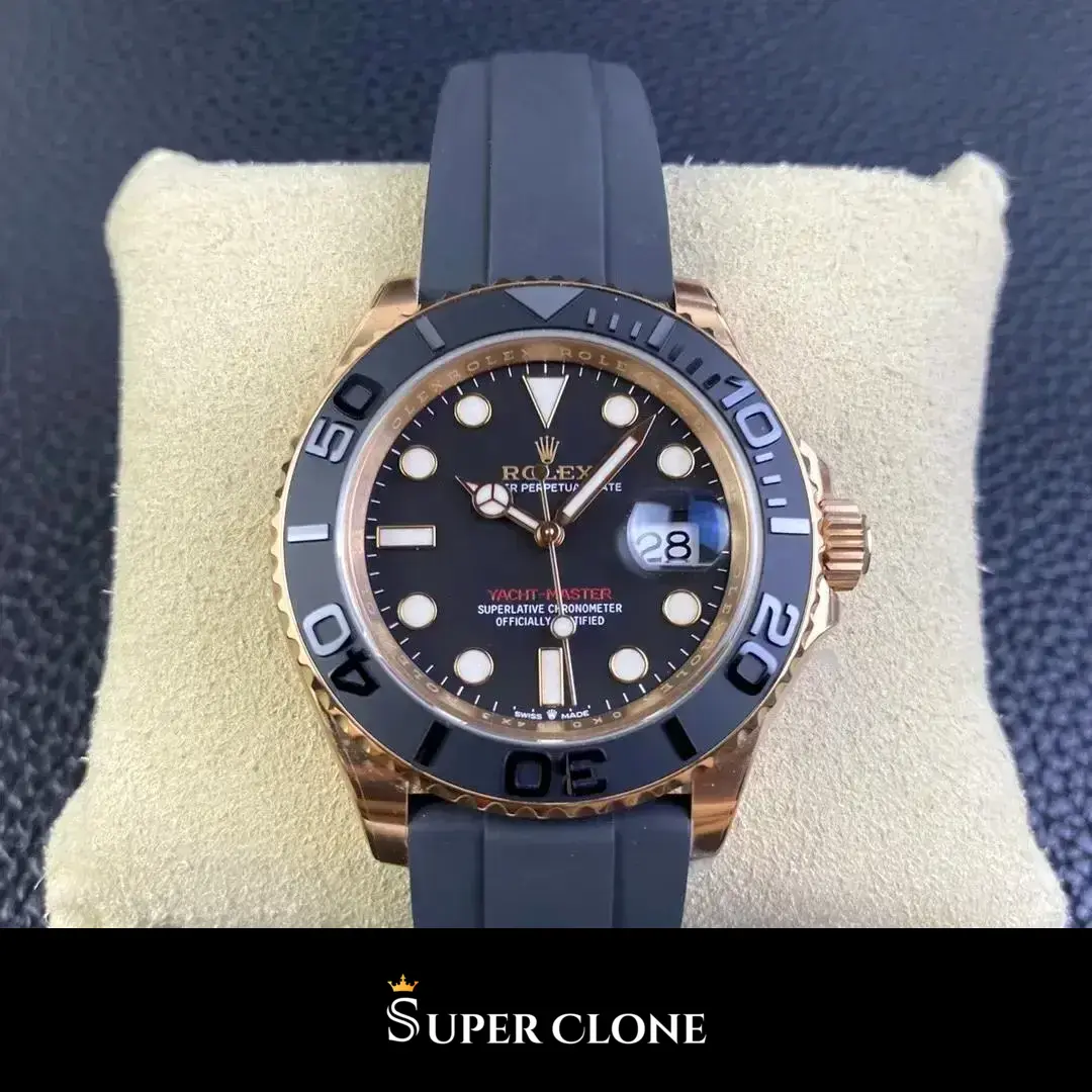 Yacht-Master 126655, everose gold plated case, oysterflex bracelet