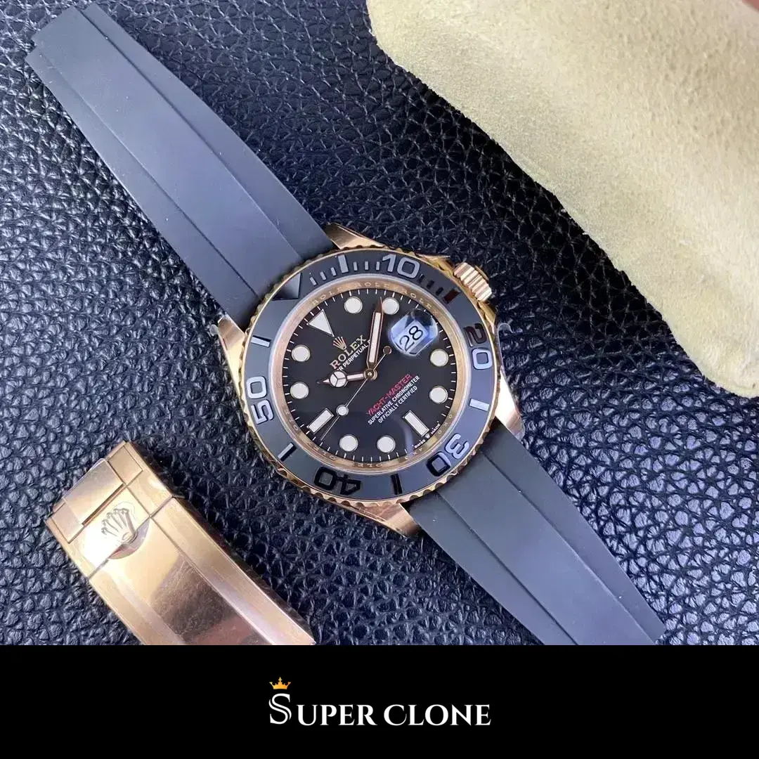 Rolex Yacht-Master 126655, 40mm, everose gold plated case