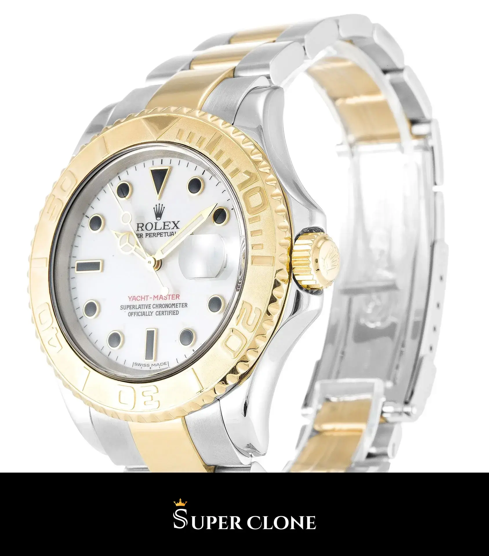 Rolex Yacht-Master 16623, stainless steel & yellow gold plated case, bidirectional rotatable bezel