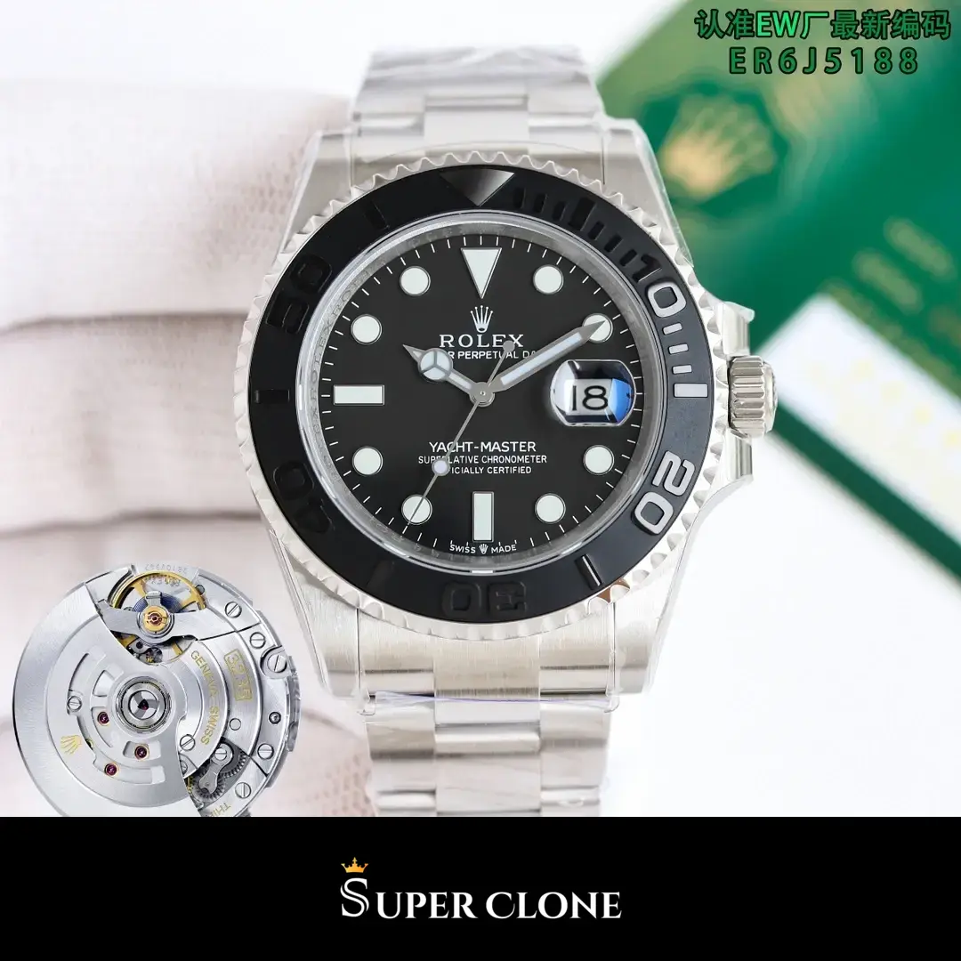 Yacht-Master 226627, black dial, 904l steel case