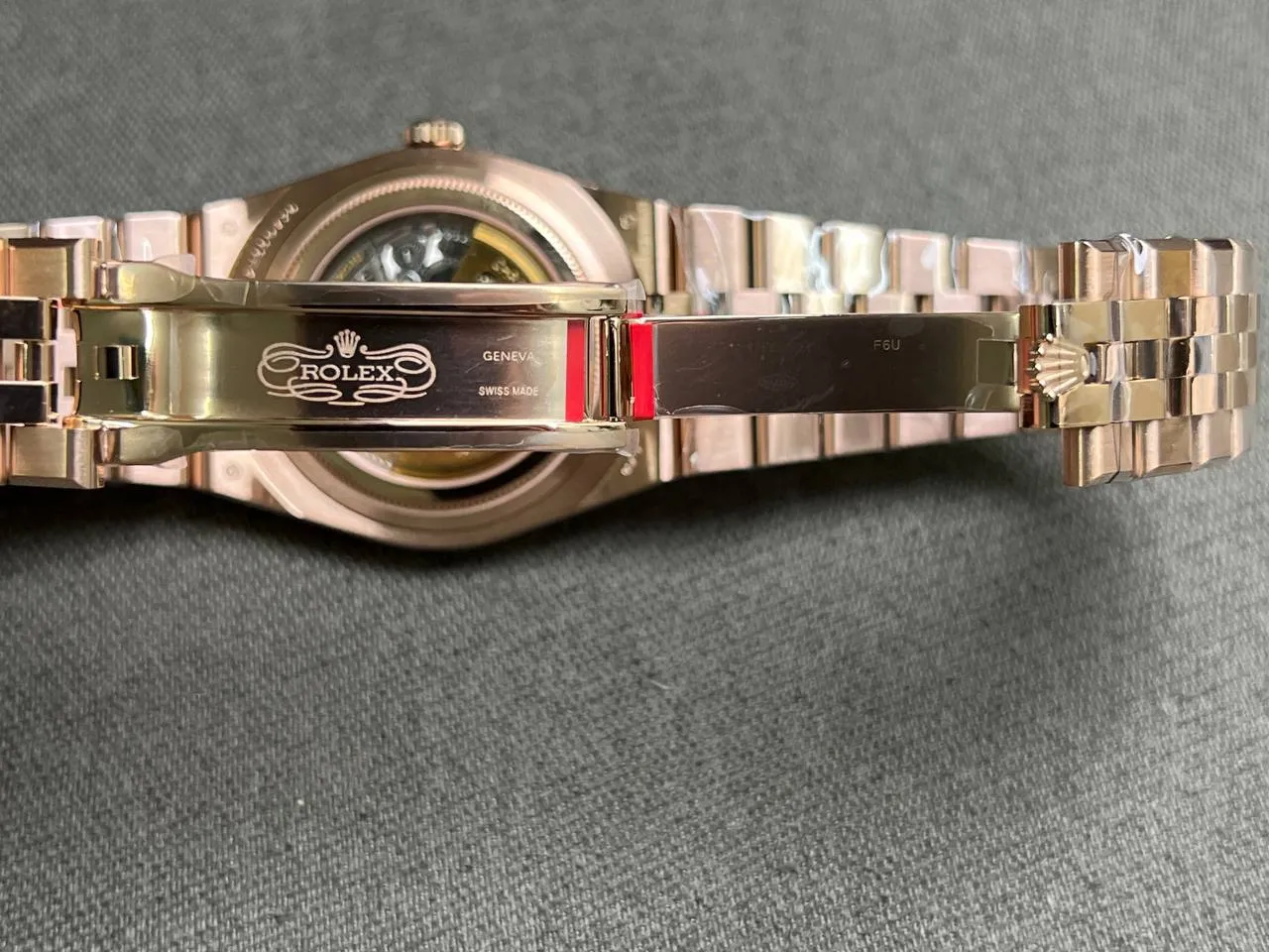 Rolex Land-Dweller 127335 clone 40mm — crown and case detail