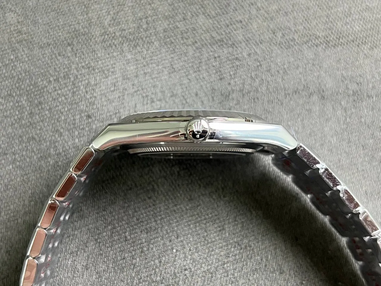 Rolex Land-Dweller 127336 super clone replica 40mm — wrist shot