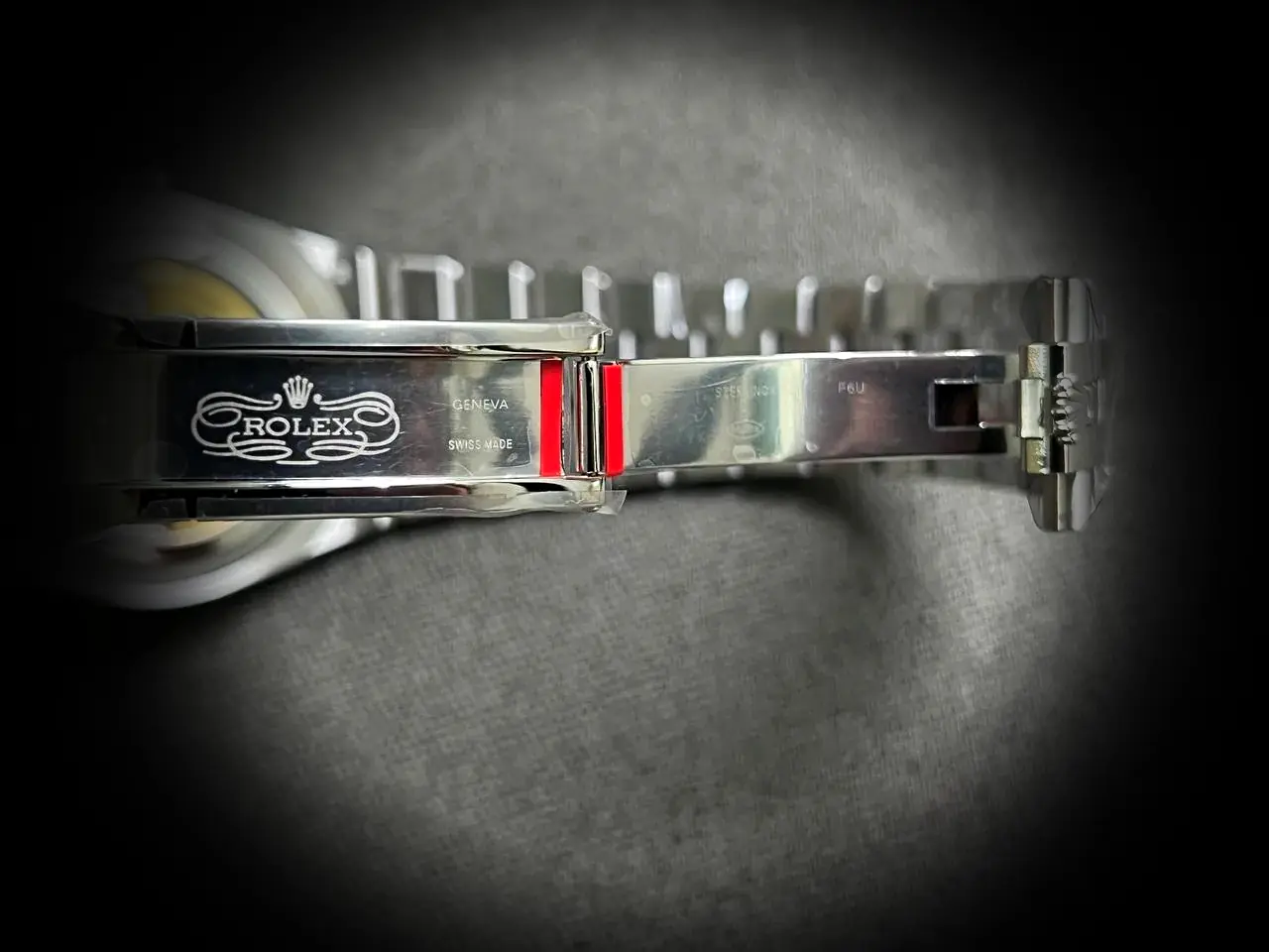 Rolex Land-Dweller 127336 superclone ice blue dial — bezel macro