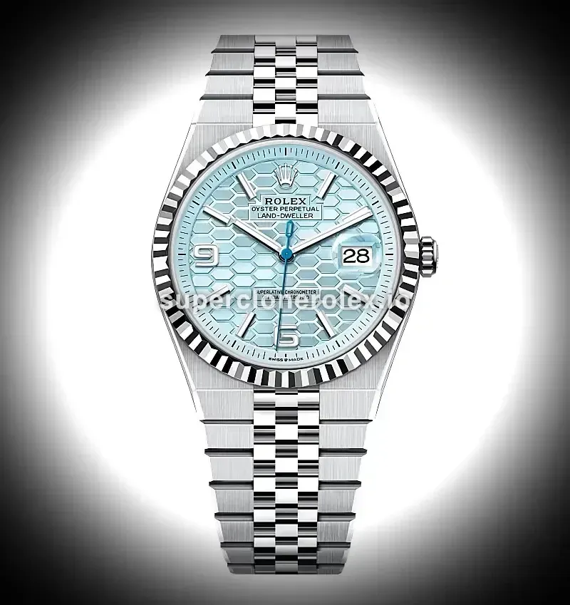 Land-Dweller 40mm Ice Blue Dial replica watch