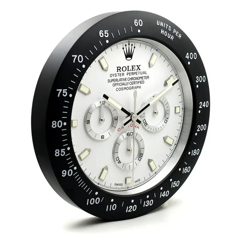 Accessories CLOCK-DAY-WHT Panda replica white dial — front view
