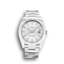 Rolex Oyster Perpetual Date 34mm Dial Silver Ref.115210