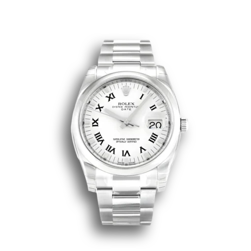 Rolex Oyster Perpetual Date 34 мм циферблат белый Ref.115200