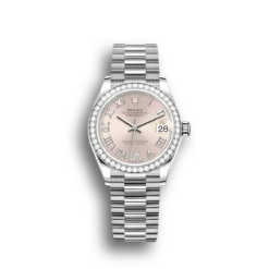 Rolex Datejust Ref.278384RBR 31mm Pink Dial set with diamonds