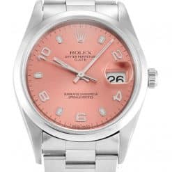 Rolex Oyster Perpetual Date 34mm Dial Salmon Ref.15200