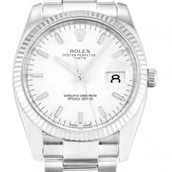 Rolex Oyster Perpetual Date 34mm Dial White Ref.115234