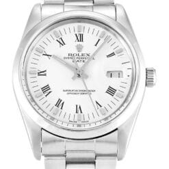 Rolex Oyster Perpetual Date 34mm Dial White Ref.15000