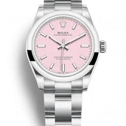 Rolex Oyster Perpetual Lady 34mm Dial Candy Pink Ref.124200
