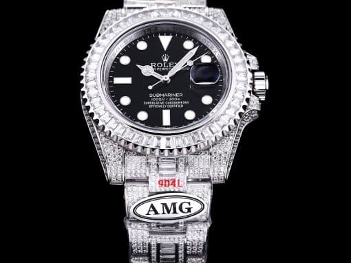 Photo 1 - Iced Out Rolex Submariner Iced Out Ref.116610LN-2 41mm Black Dial