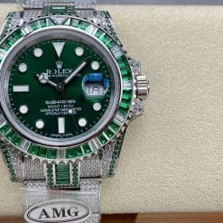 Rolex Submariner Iced Out Ref.116610LV-1 41mm Green Dial
