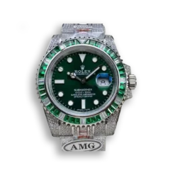 Rolex Submariner Iced Out Ref.116610LV 41mm Green Dial