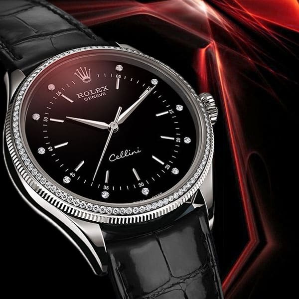 Rolex leather watch