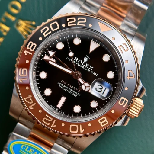 Rolex Super Clone GMT Master II 40mm Black Dial 126711CHNR Root Beer 3
