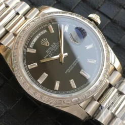 Rolex Day-Date Ref. m228238 Black Dial Stainless Steel
