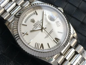 Rolex Day-Date Ref. m228238 Quadrant Texture White Dial