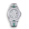 Rolex Submariner Iced Out Ref.116610LN 40mm White Bezel Green Markers